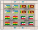 1981 UNO NY Mi. 373-88 Used Sheet   Flaggen Der UNO-Mitgliedsstaaten (II) - Hojas Y Bloques