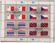 1981 UNO NY Mi. 373-88 Used Sheet   Flaggen Der UNO-Mitgliedsstaaten (II) - Blocks & Sheetlets