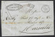 F16 - Egypt Alexandria French Office - Letter 1857 To Marseille France - Paquebot De La Mediterrannee - Covers & Documents