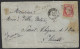 F16 - Egypt Alexandria French Office - Front Of Letter 1875 To France - Point Cancel 5080 - Covers & Documents