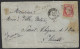 F16 - Egypt Alexandria French Office - Front Of Letter 1875 To France - Point Cancel 5080 - Cartas & Documentos