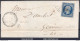 FRANCE N°14A SUR LETTRE PC 1331 FRANCESCAS LOT ET GARONNE + CAD DU 15/08/1857 - 1853-1860 Napoléon III