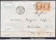 FRANCE PAIRE N°13B SUR LETTRE PC 2596 PUYMIROL LOT & GARONNE + CAD DU 20/01/1862 - 1853-1860 Napoléon III