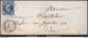 FRANCE N°14A SUR LETTRE PC 2435 PIERREFITTE SUR SEINE SEINE + CAD DU 19/09/1860 - 1853-1860 Napoleone III