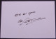 Carl KAUFMANN - Dédicace - Hand Signed - Autographe Authentique - Athlétisme