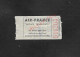 ANCIEN TICKET AIR FRANCE SERVICE DE TRANSPORTS : - Europa