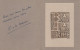 Lot De 5 Cartes De Bonne Annee Avec Lithographies - Signees Leonard Wanos (philateliste Journaliste) 1941 à 1949 - Lithographies
