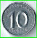 REPUBLICA DEMOCRATICA DE ALEMANIA ( DDR )  MONEDA DE 10 PFENNING AÑO - 1952 - CECA - A - MONEDA DE ALUMINIO CIRCULADA - 10 Pfennig