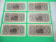 Papier Monnaie. 6 X 50 Reichsmark Allemands Pour L'occupation Des Pays Conquis. Beaux Billets. - 50 Reichsmark