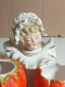 Delcampe - Moutardier Salière Poivrière En Porcelaine XIXème Hauteur 11 Cm X 12 Cm - Est (FRA)