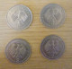 Germany, Year Different, 4x 2 D-Mark Coins With Each Other Portrait On It On The Backside. - 2 Mark