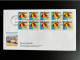 UNITED STATES USA 1990 FDC BEACH UMBRELLA BOOKLET PANE VERENIGDE STATEN AMERIKA AMERICA - 1981-1990