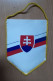 Vintage Pennant Football Soccer Club ASK INTER Bratislava Slovakia 135x180mm - Habillement, Souvenirs & Autres