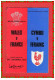 Official Programme.WALES CYMRU V FRANCE FFRAINC Cardiff Arms Park Sat.18th March 1978 (rectos Versos) - Rugby