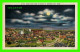 JOHNSON CITY, TN - BIRD'S-EYE VIEW AT NIGHT OF THE CITY -TRAVEL IN 1944 -  PUB. BY ASHEVILLE POST CARD CO - - Johnson City