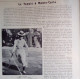 1901 TOURNOI DE TENNIS DE MONTE CARLO - HILLYARD -  LA VIE AU GRAND AIR - Sonstige & Ohne Zuordnung