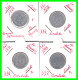 REPUBLICA DEMOCRATICA DE ALEMANIA ( DDR ) 4 MONEDAS DE 10 PFENNING AÑO 1968 - 1970 - 1972 -  1983 - CECA - A - EMBLEMA - - 5 Pfennig