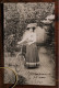 Carte Photo 1911 Luc Sur Mer Calvados Jeune Fille Avec Son Vélo CPA Ak Animée Tirage Print Vintage - Luc Sur Mer