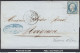 FRANCE EMPIRE N° 14A SUR LETTRE PC 3337 THANN HAUT RHIN + CAD T14 DU 18/02/1855 - 1853-1860 Napoléon III