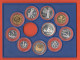 Italia Repubblica 1 2 5 10 20 50 100 200 500 + 500 Lire Caravelle In Argento 1988 Monete Italie Italy Set Proof - Mint Sets & Proof Sets