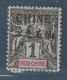 CHINE - N°35 * (1902) 1c Noir S.azuré - Neufs