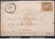 FRANCE N° 28 SUR LETTRE POUR BARRAN GC 323 BARRAN GERS + CAD DU 31/12/18.. - 1863-1870 Napoleon III With Laurels