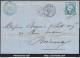 FRANCE N°60A SUR LETTRE GC 754 CASTELMORON SUR LOT + CAD DU 27/03/1873 - 1871-1875 Ceres