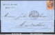 FRANCE N°31 SUR LETTRE GC 532 BORDEAUX GIRONDE + CACHET A DATE DU 01/03/1869 - 1863-1870 Napoleon III Gelauwerd