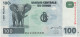 Congo Democratic Republic, 100 Francs, 2000 UNC - República Del Congo (Congo Brazzaville)