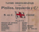 1914 NAVIGATION CONNAISSEMENT CONOCIMIENTO « Pinillos Izquierdo Y C.a » Cadiz Espagne Pour  Santos Brésil Cargaison Vin - España