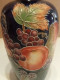 Delcampe - Vase Ancien Décor Fruit En Relief Hauteur 20 Cm Signé MP - Vases