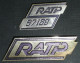 Rare Lot De 2 Anciens Insignes, Broches RATP R.A.T.P., Dont 1 FIA Lyon - Autres & Non Classés