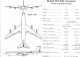 - Caractéristiques - BOEING 707 - 320  INTERCONTINENTAL - Écorchés (schémas)