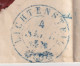 LETTRE. 1846. GOSSAU. CACHET LICHTENSTEIN BLEU - ...-1845 Préphilatélie