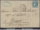 FRANCE N°46A SUR LETTRE GC 1107 CONDOM GERS + CACHET A DATE DU 16/04/1871 - 1870 Ausgabe Bordeaux