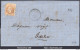 FRANCE N°28A SUR LETTRE GC 2033 LIQ ATHERAY BASSES PYRENEES + CAD DU 23/01/1869 - 1863-1870 Napoléon III Lauré