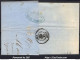 FRANCE N° 22 SUR LETTRE POUR AUCH GC 2200 MARCIAC GERS + CAD DU 12/12/1863 - 1862 Napoleon III