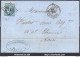 FRANCE N°45C SUR LETTRE GC 2145A LYON LES TERREAUX RHONE + CAD DU 12/01/1871 - 1870 Emission De Bordeaux