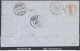 FRANCE N°55x2 SUR LETTRE POUR LA SUISSE GC 2654BG NEVERS BOITE GARE + CONVOYEUR - 1871-1875 Cérès