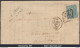 FRANCE N°45C SUR LETTRE GC 2795 PAU BASSES PYRÉNÉES + CAD DU 24/12/1870 - 1870 Uitgave Van Bordeaux