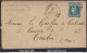 FRANCE N°46A SUR LETTRE GC 2659 NIMES GARD + CACHET A DATE DU 26/04/1871 - 1870 Emission De Bordeaux