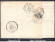 FRANCE N° 60B SUR LETTRE GC 2656 NICE ALPES MARITIMES + CAD DU 09/02/1874 - 1871-1875 Ceres
