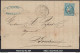 FRANCE N°46B SUR LETTRE GC 3969 TONNAY CHARENTE CHARENTE INF + CAD DU 28/03/1871 - 1870 Bordeaux Printing
