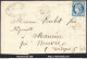 FRANCE N°60B SUR LETTRE GC 3597 ST FLORENT SUR CHER CHER + CAD DU 22/12/1873 - 1871-1875 Ceres