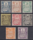 GUADELOUPE SERIE TAXE N° 15/22 NEUFS * GOMME AVEC CHARNIERE ( N° 18 SANS GOMME ) - Timbres-taxe