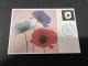 24-10-2023 (5 U 11) Stamps Released Today 24-10-2023 - Poppies Of Remembrance (white Poppy) - Cartas & Documentos