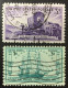 1947 United States - Frigate Constitution, Utah Pioneers Entering The Valley Of Great Salt Lake - Used - Used Stamps