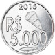 Monnaie, CABINDA, 5.000 Reais, 2016, SPL, Aluminium - Angola