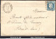 FRANCE N°60C SUR LETTRE GC 4129 VENDROEUVRES EN BRENNE INDRE + CAD DU 09/07/1875 - 1871-1875 Cérès