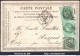 FRANCE N°53x3 SUR CP PRECURSEUR GC 4078 VALENCIENNES NORD + CAD - 1871-1875 Cérès